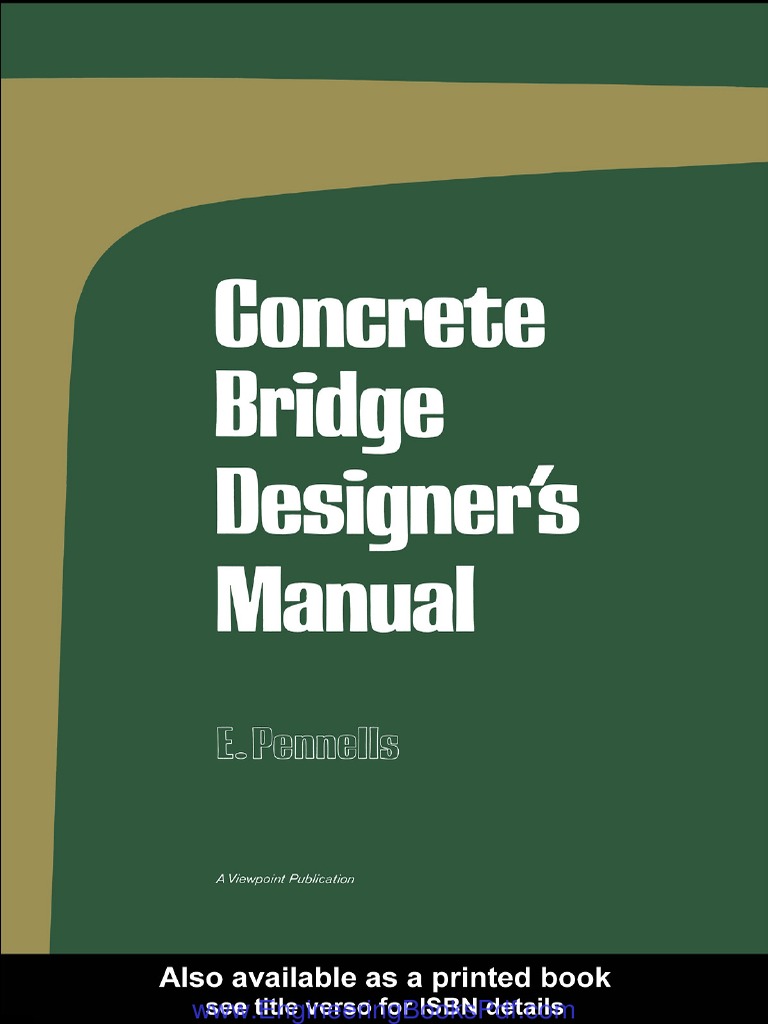 Concrete Bridge Designer S Manual | PDF | Prestressed Concrete ...