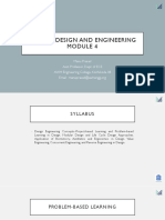 Design and engineering module 4: Problem-based learning vs project-based learning