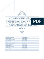 Nhóm 10 - Nghiên cứu về công tác đào tạo và phát triển nhân sự tại PNJ