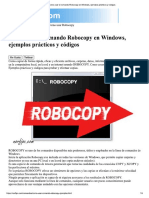 Como Usar El Comando Robocopy en Windows, Ejemplos Prácticos y Códigos