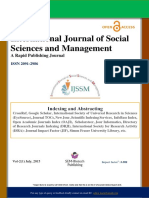 International Journal of Social Sciences and Management: A Rapid Publishing Journal