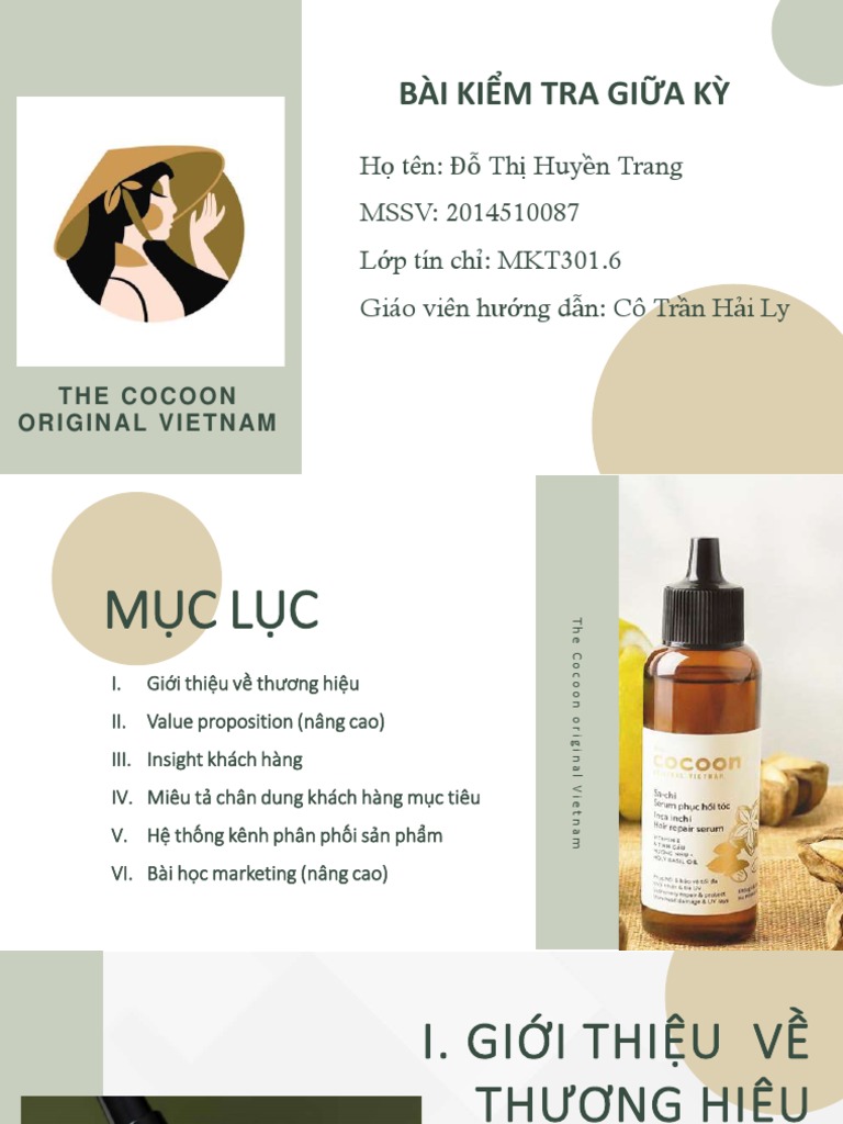 78 - Đỗ Thị Huyền Trang - Mỹ Phẩm the Cocoon Original Vietnam | PDF