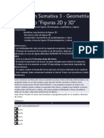 Evaluación Sumativa 3D y Geometría