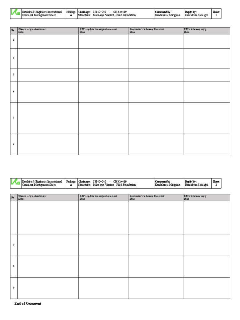 Comment Management Sheet (CMS) 20171213 | PDF | Finance & Money ...