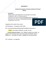 Assignment 2 Objective: To Understand The Operation of Financial Institution & Financial Market Instruction