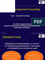 Cost & Management Accounting: Topic: Standard Costing
