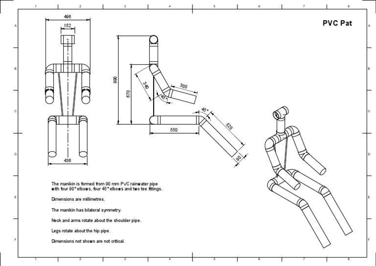 PVC Pipe Manikin Design Details | PDF