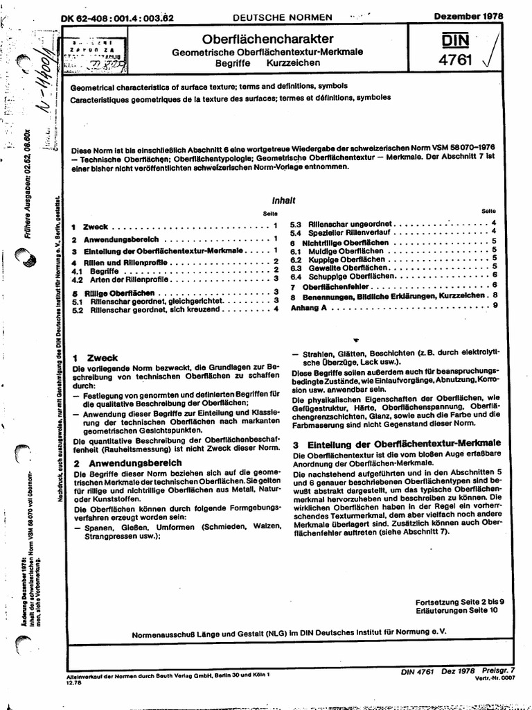 Din 4761 | PDF
