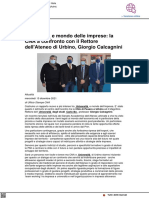 Università e imprese: il rettore Calacagnini incontra la CNA - Primocomunicazione.it, 15 dicembre 2021
