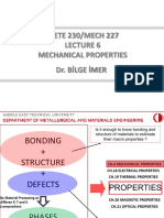 METE 230/MECH 227 Mechanical Properties Dr. Bilge İmer