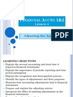 Financial Acctg Adjustments