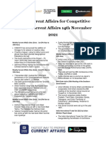 Today Current Affairs For Competitive Exams - Current Affairs 14th November 2021