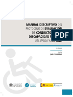 Manual Descriptivo Del Protocolo de Evaluacion de Conductores Con Discapacidad Motora Utilizado en Espana