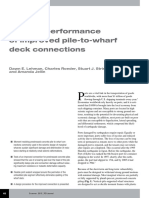 Seismic Performance of Improved Pile-To-Wharf Deck Connections