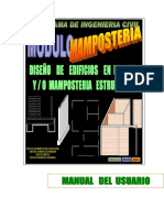 Modulo de Mamposteria - Diseño de Edificios en Muros y Mamposteria Estructural