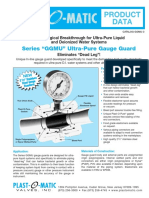 Series "GGMU" Ultra-Pure Gauge Guard: Technological Breakthrough For Ultra-Pure Liquid and Deionized Water Systems
