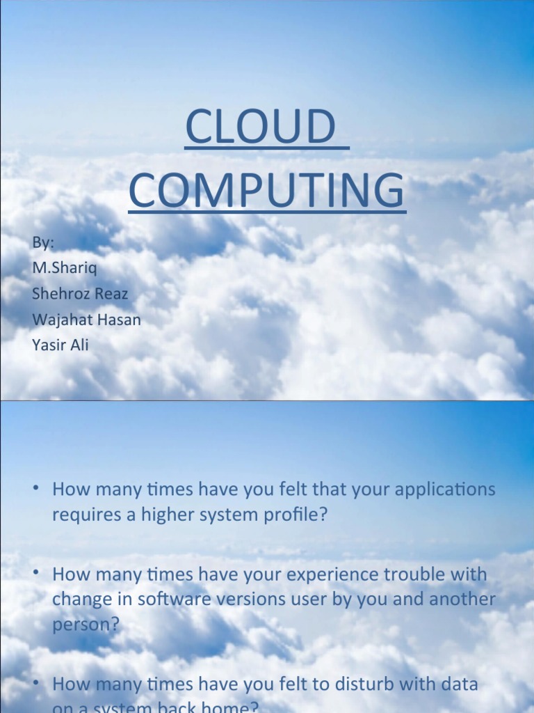 Understanding Cloud Computing Basics | PDF