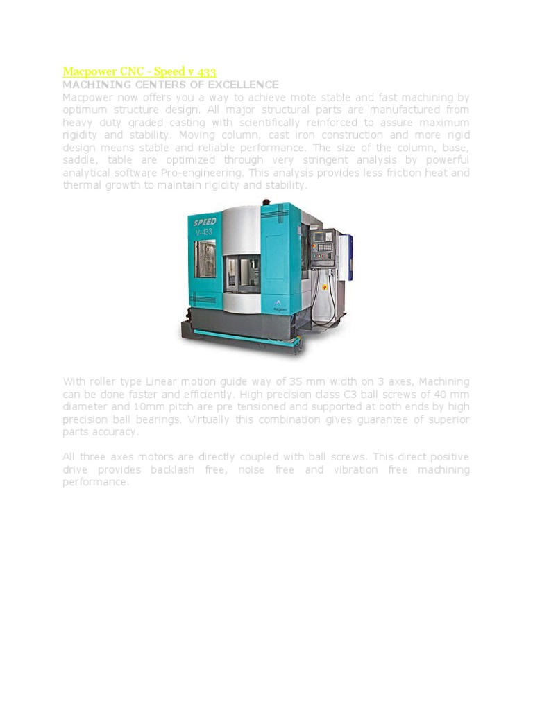 Macpower CNC | PDF | Technology & Engineering