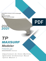 TP MAXSURF Modeler