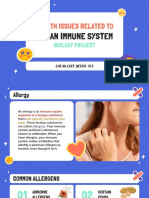 Human Immune System Health Issues Biology Project