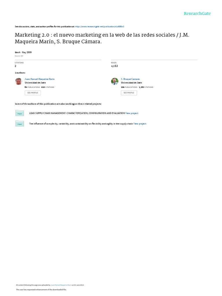 Marketing 2.0 en Redes Sociales | PDF | Marketing | Servicio de redes ...