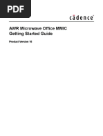 AWR Microwave Office MMIC Getting Started Guide: Product Version 16