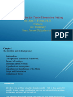 Lecture Slides For Thesis/Dissertation Writing: by Junn V. Flores, Ph.D. Contacts: 09177010862