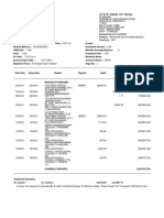 Statement of Account: State Bank of India