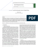 Economic-And Non-Economic Goals of Family Firms: Junior Management Science