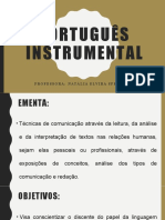 Português Instrumental APRESENTAÇÃO