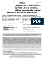 Efeitos de um programa de exercícios físicos concorrentes sobre a massa muscular, a potencia aerobica