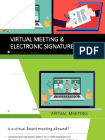Virtual Meeting+Electronic Signature