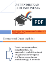 Topik 01 Sistem Pendidikan Tinggi di Indonesia