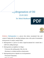 Hydrogenation of Oil