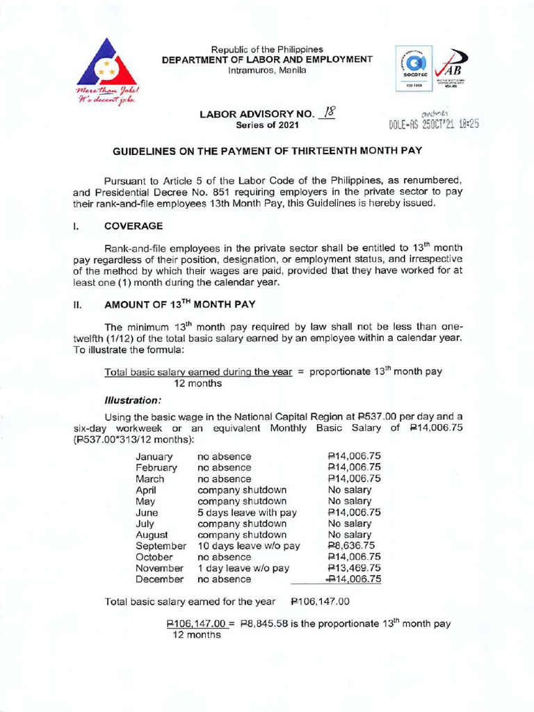 Dole computation pdf