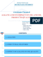 Petroleum Chemical: Alkane and Its Impact On Oil and Oil Products Quality