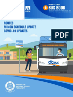 E Bus Book: Routes Minor Schedule Update Covid-19 Updates