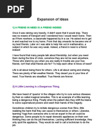 Expansion of Ideas