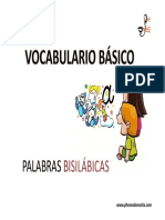 Palabras Palabras: Bisilábicas Bisilábicas