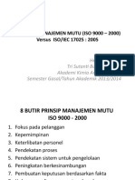 8 PRINSIP MANAJEMEN Vs ISO 17025 (2008)