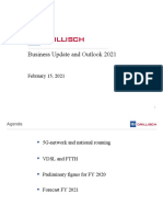 Business Update and Outlook 2021: February 15, 2021