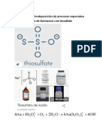 Sesión 08. Electrodeposición de Procesos Especiales 8.1 de Procesos de Lixiviacion Con Tiosulfato