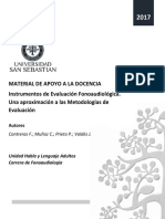 Instrumentos de Evaluacion Fonoaudiologica Una Aproximacion A Las Metodologias de Evaluacion Fono