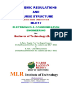 B.tech ECE RegulationsSyllabi MLR 17
