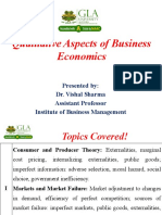 Qualitative Aspects of Business Economics