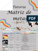 Tutoría - Matriz de Metas