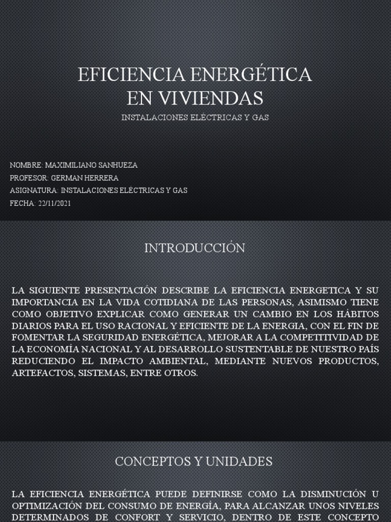 Eficiencia Energética en Viviendas | PDF | Uso eficiente de energía ...