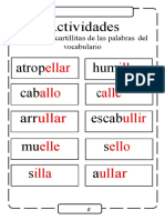 Ficha uso ortográfico de la LL