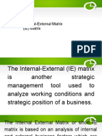 Internal-External Matrix (IE) Matrix