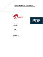 Airtel Nigeria L2600 - BTS ATP Checklist - FinalV